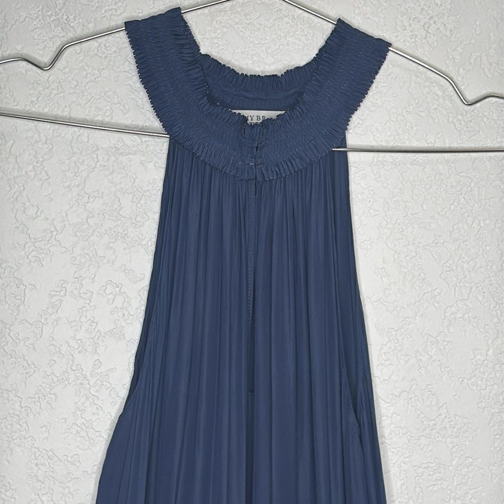 NWT RAMY BROOK Marcel Floral Mini Dress Navy Embroidered Medium - Picture 4 of 14